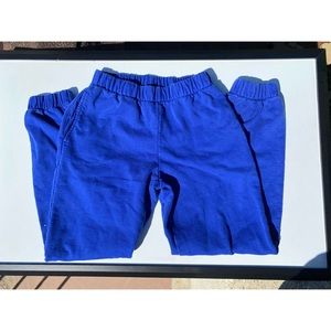 Blue sweatpants